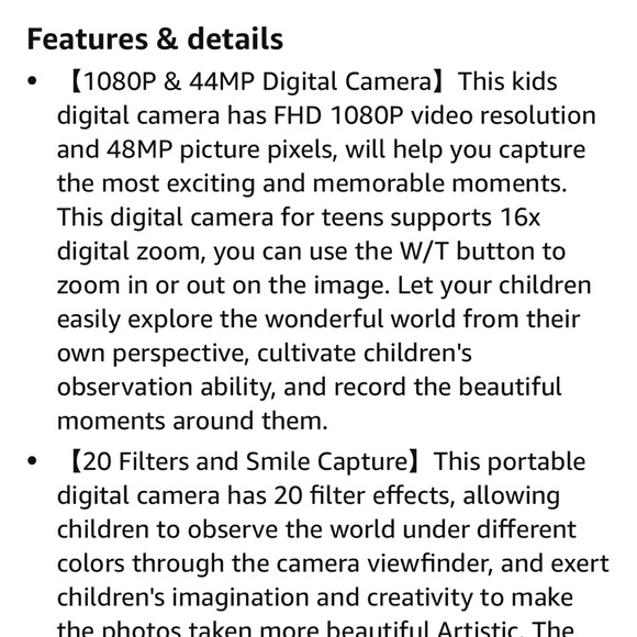 Kid digital camera with 32GB memory card - Picture 6 of 10